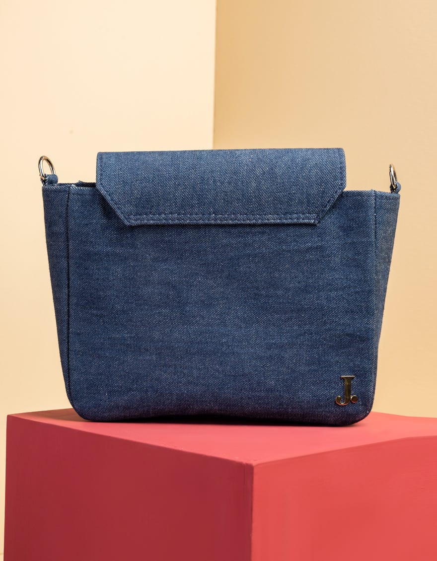 BLUE DENIM SIDE BAG | JJBL-25-098