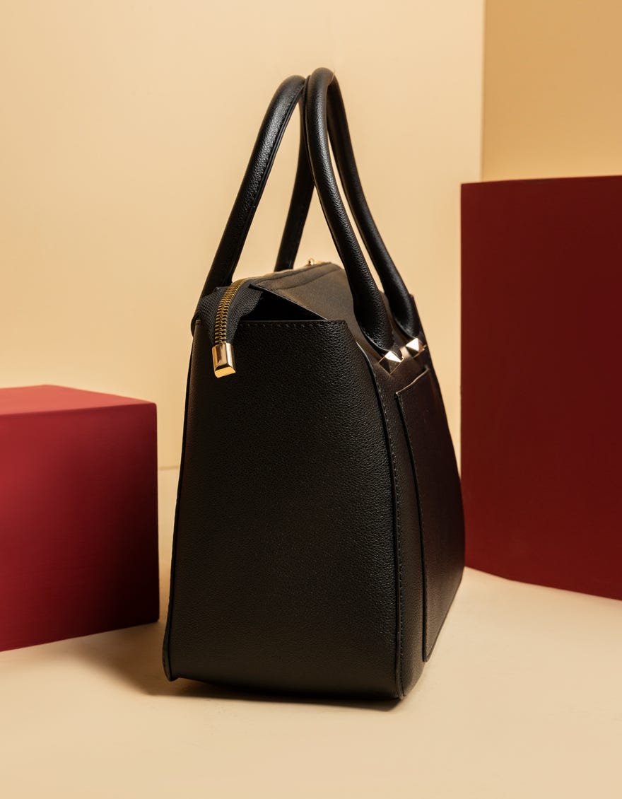 BLACK TOTE BAG | JJBL-25-103