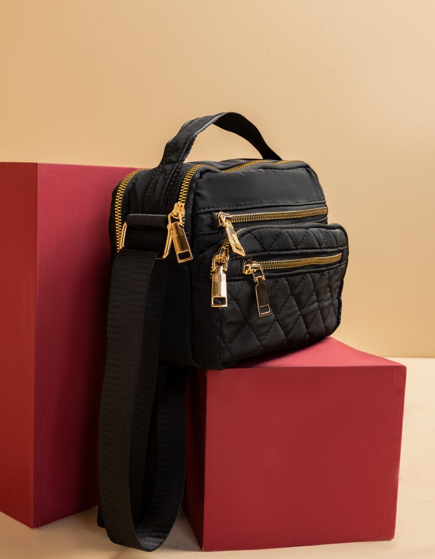 BLACK SIDE BAG | JJBL-25-104