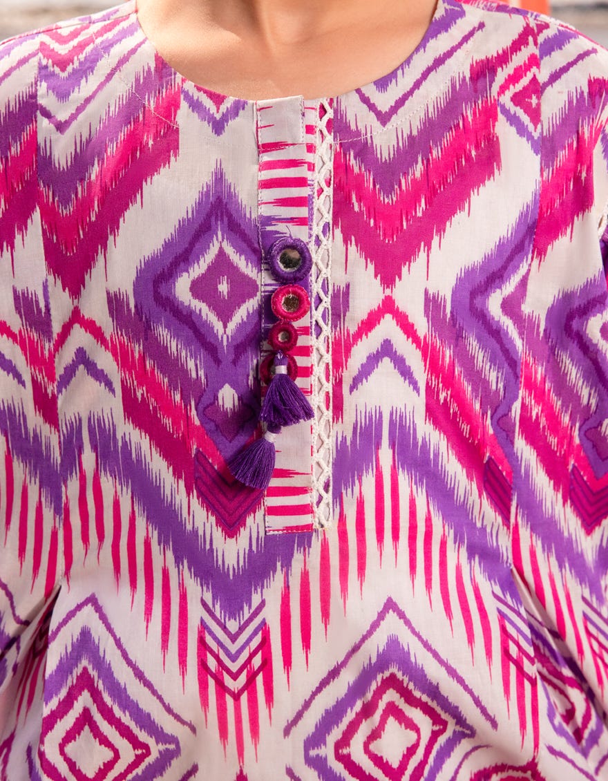 MULTICOLOR LAWN PRINTED 3PC | JGK-S-JGP-25-1505