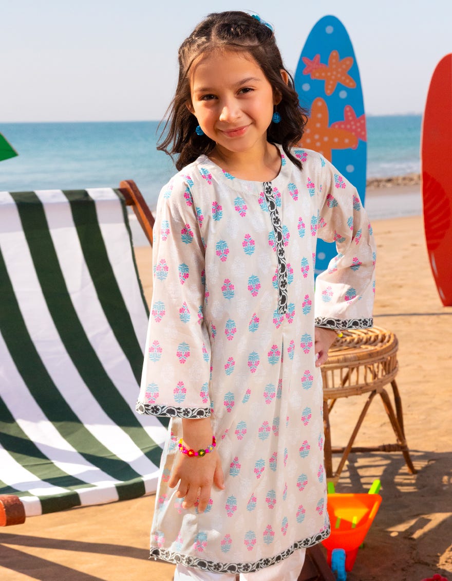 MULTICOLOR LAWN PRINTED KURTI | JGLK-S-JGS-25-2526