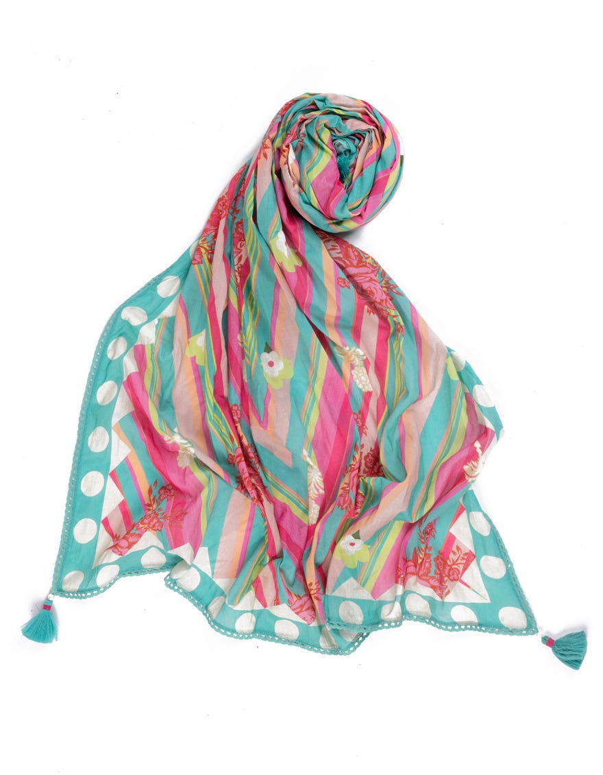 GREEN LAWN PRINTED DUPATTA | JLDP-S-25-2611