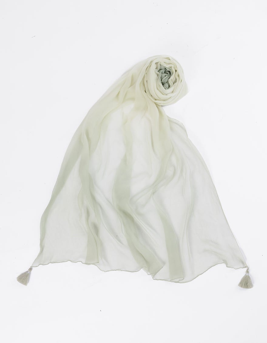 GREEN IMPURE CHIFFON DUPATTA | JLDP-S-25-2615