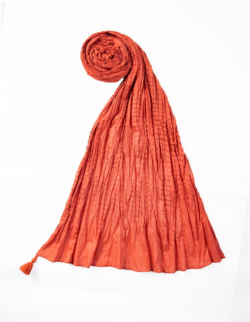 RUST LAWN DUPATTA