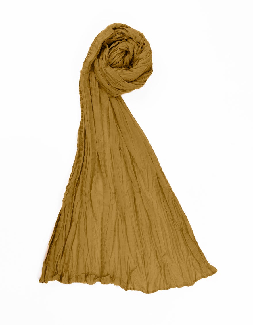 BEIGE LAWN BASIC CRUSH DUPATTA