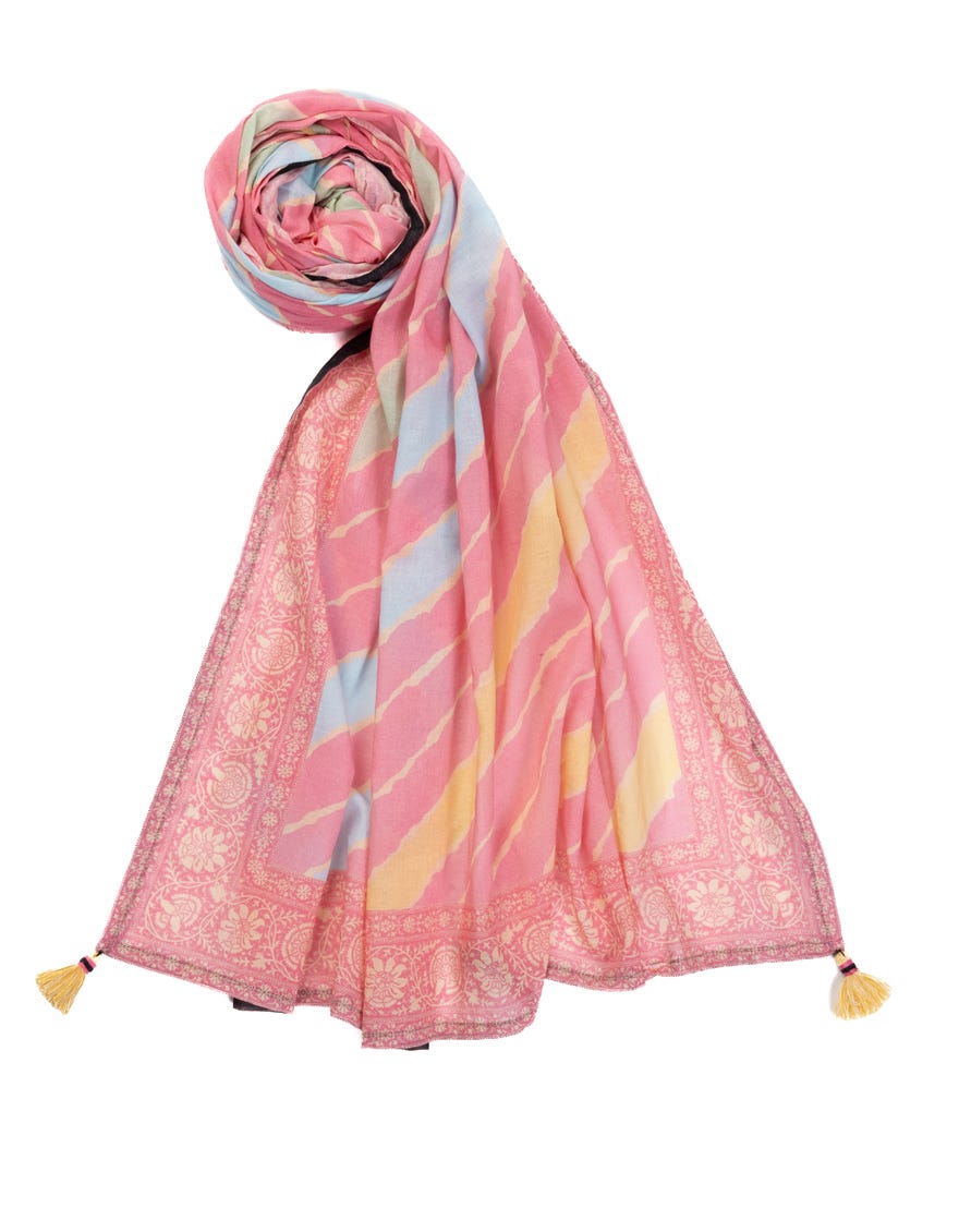 PINK LAWN PRINTED DUPATTA