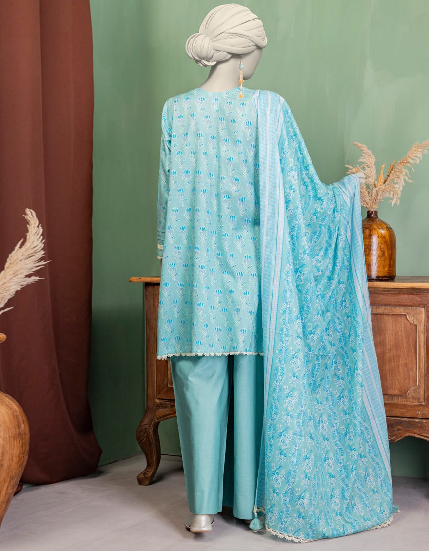 GREEN LAWN EMBROIDERED UNSTITCHED 3PC