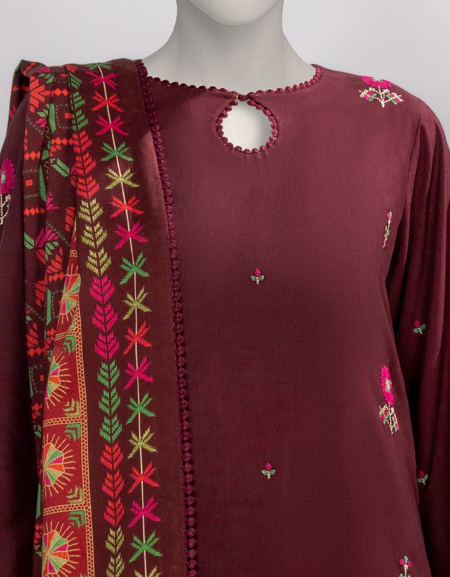 maroon-linen-embroidered-unstitched-3pc-jlu253596u