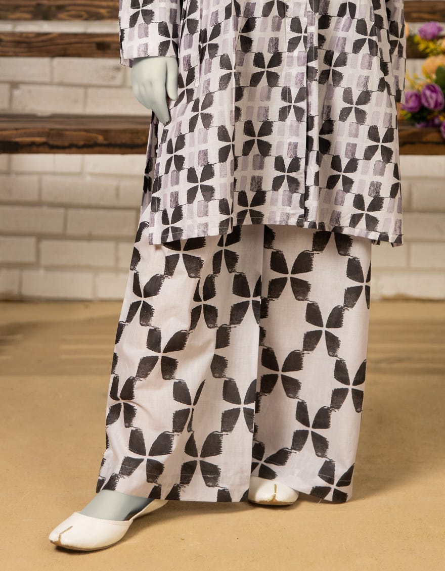 MULTICOLOR LAWN PRINTED TROUSERS