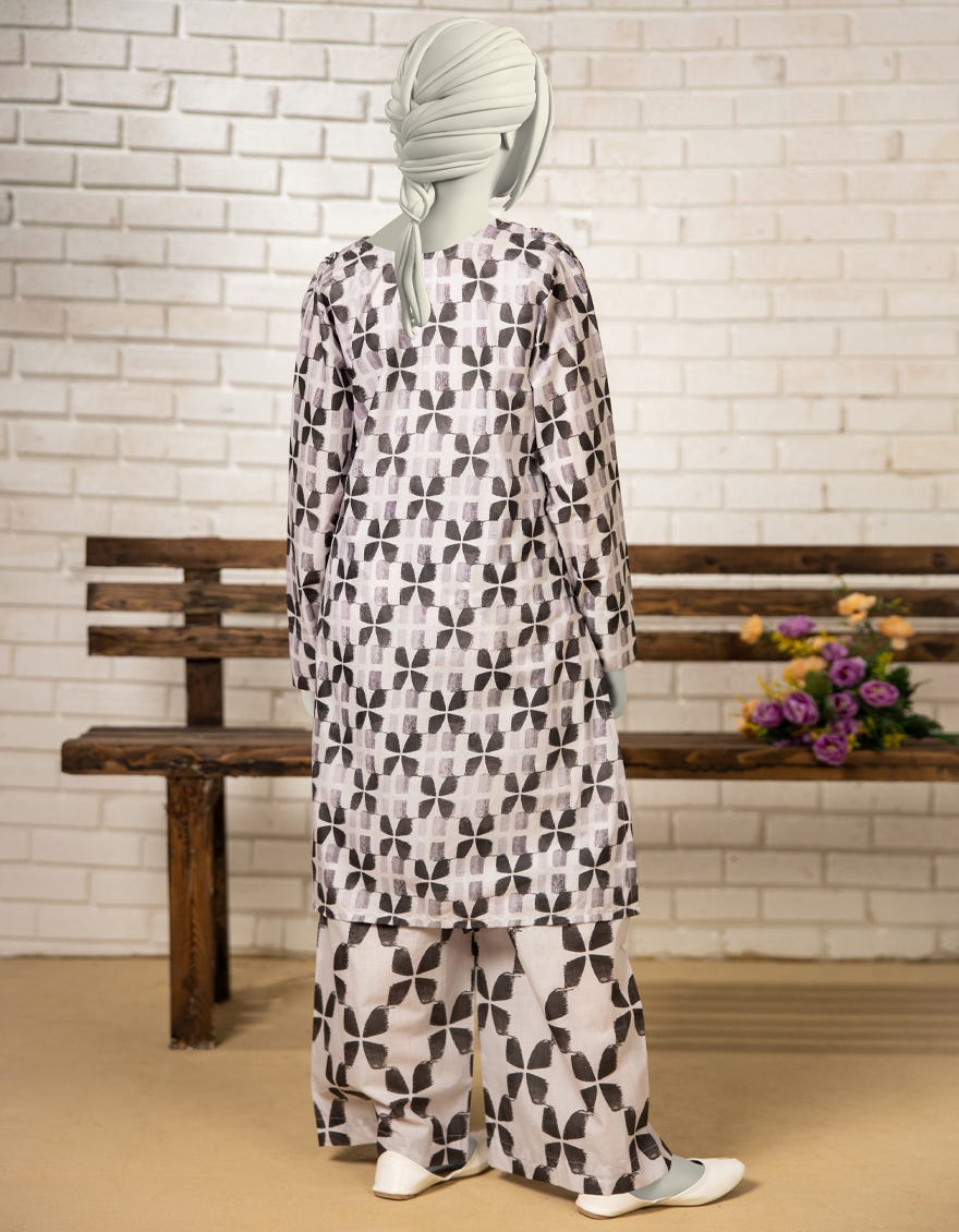 MULTICOLOR LAWN PRINTED KURTI