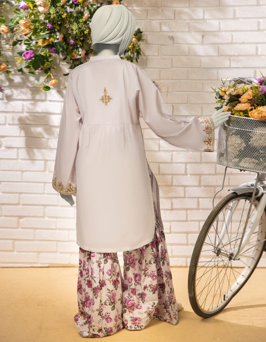 WHITE LAWN EMBROIDERED 2PC STITCHED