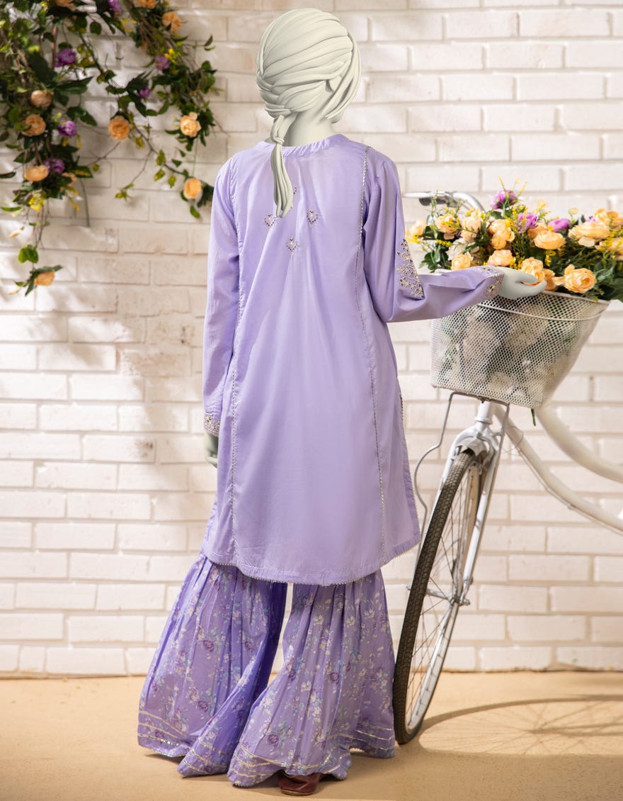 LILAC LAWN EMBROIDERED 2PC STITCHED
