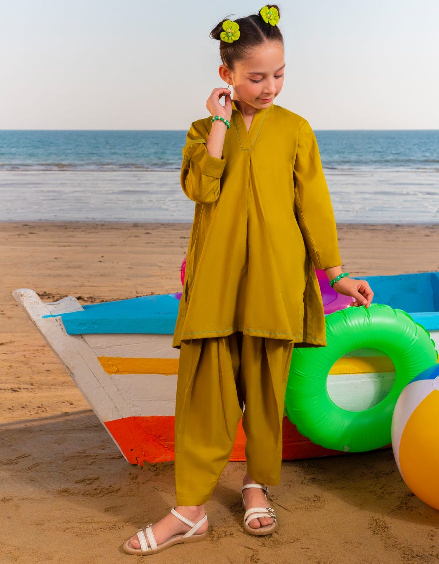 GREEN LAWN DYED 2PC | JGKL-S-JGST-25-5645