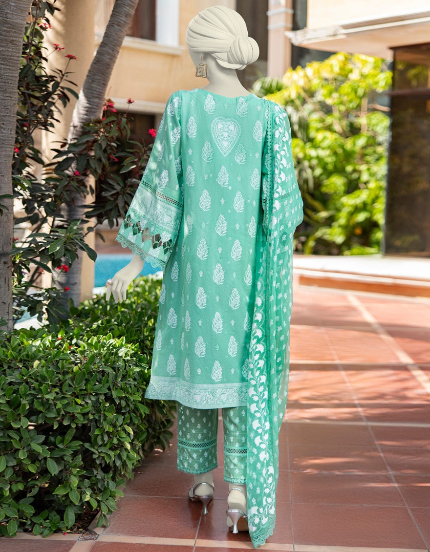 GREEN LAWN EMBROIDERED UNSTITCHED 3PC