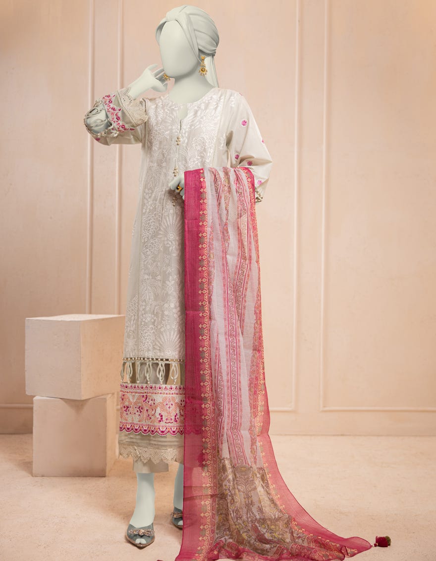 GREEN LAWN SCHIFFLI UNSTITCHED 3PC