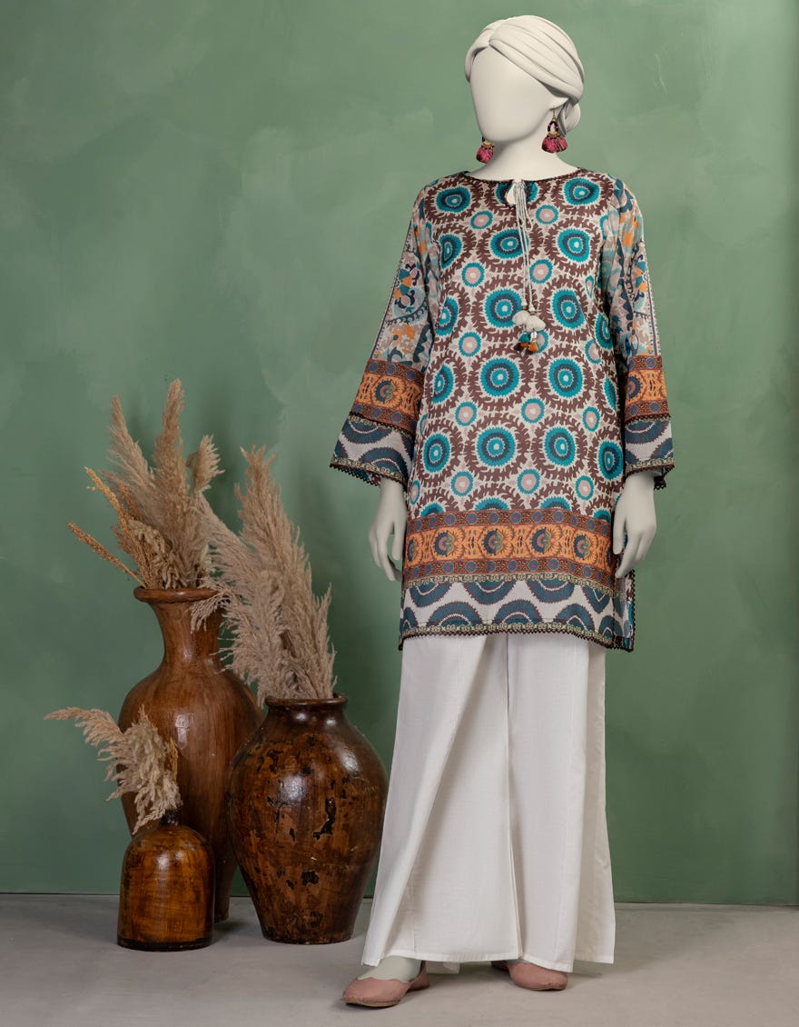 MULTICOLOR LAWN DIGITAL PRINTED UNSTITCHED 1PC