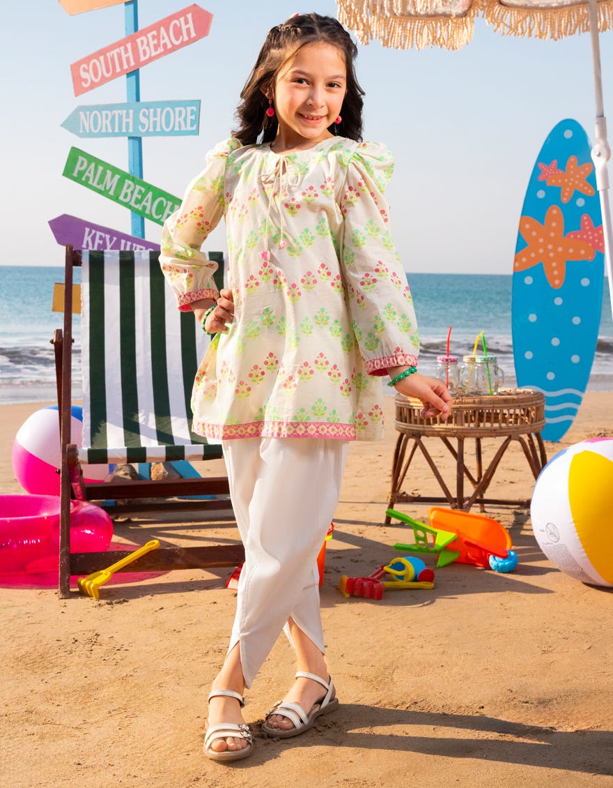 PINK LAWN PRINTED KURTI | JGLK-S-JGS-25-2504