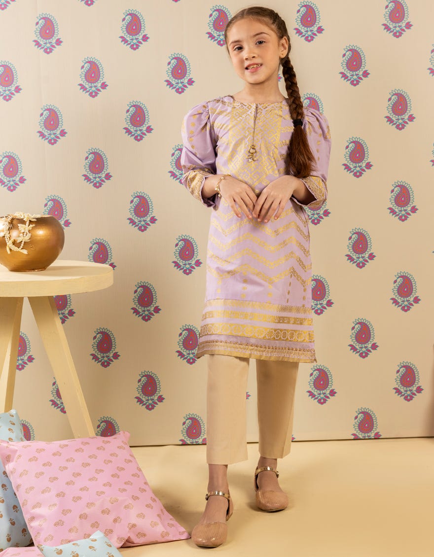 LILAC LAWN PRINTED KURTI | JGLK-S-JGS-25-2510