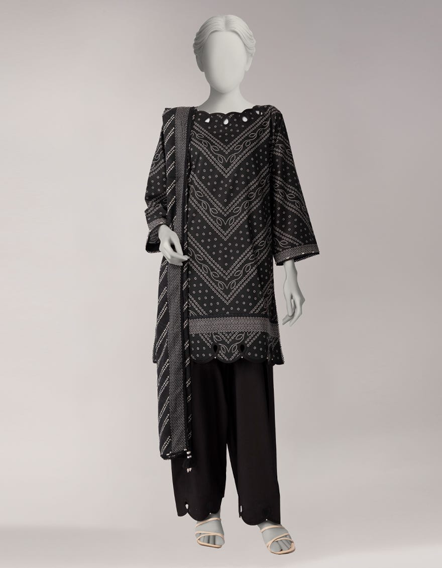 MULTICOLOR LAWN PRINTED UNSTITCHED 3PC