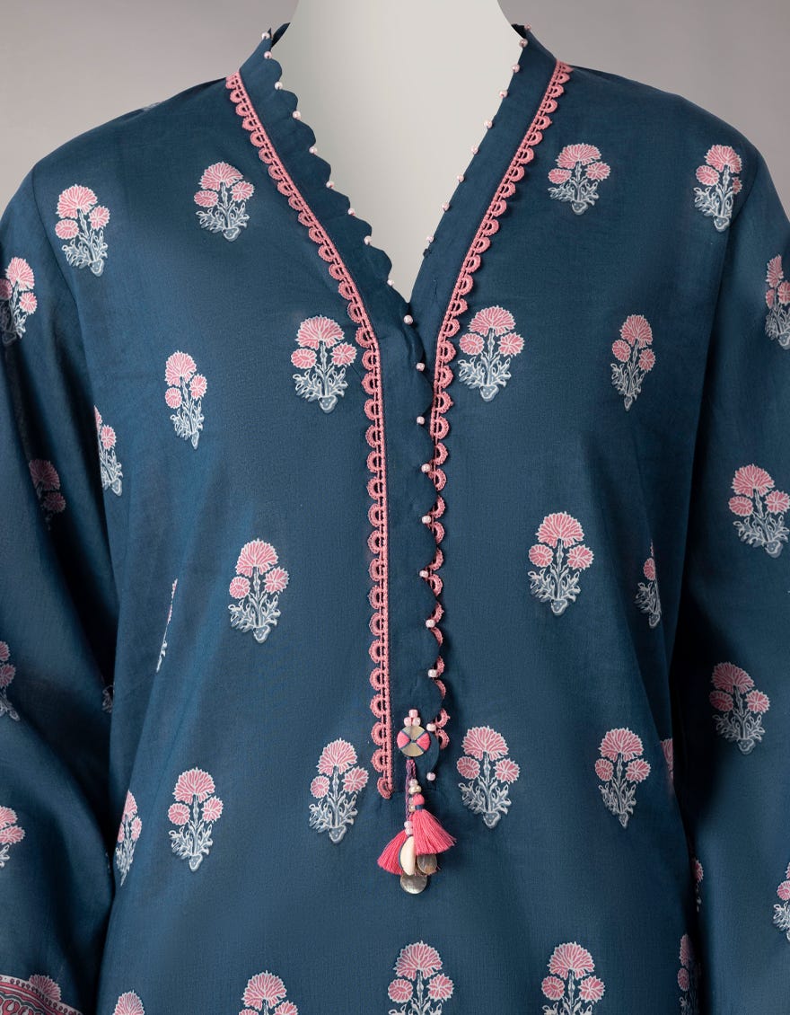 MULTICOLOR LAWN PRINTED UNSTITCHED 3PC