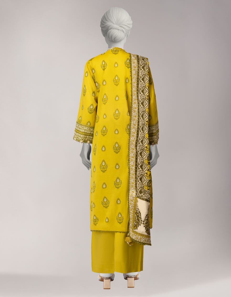 MULTICOLOR LAWN PRINTED UNSTITCHED 3PC