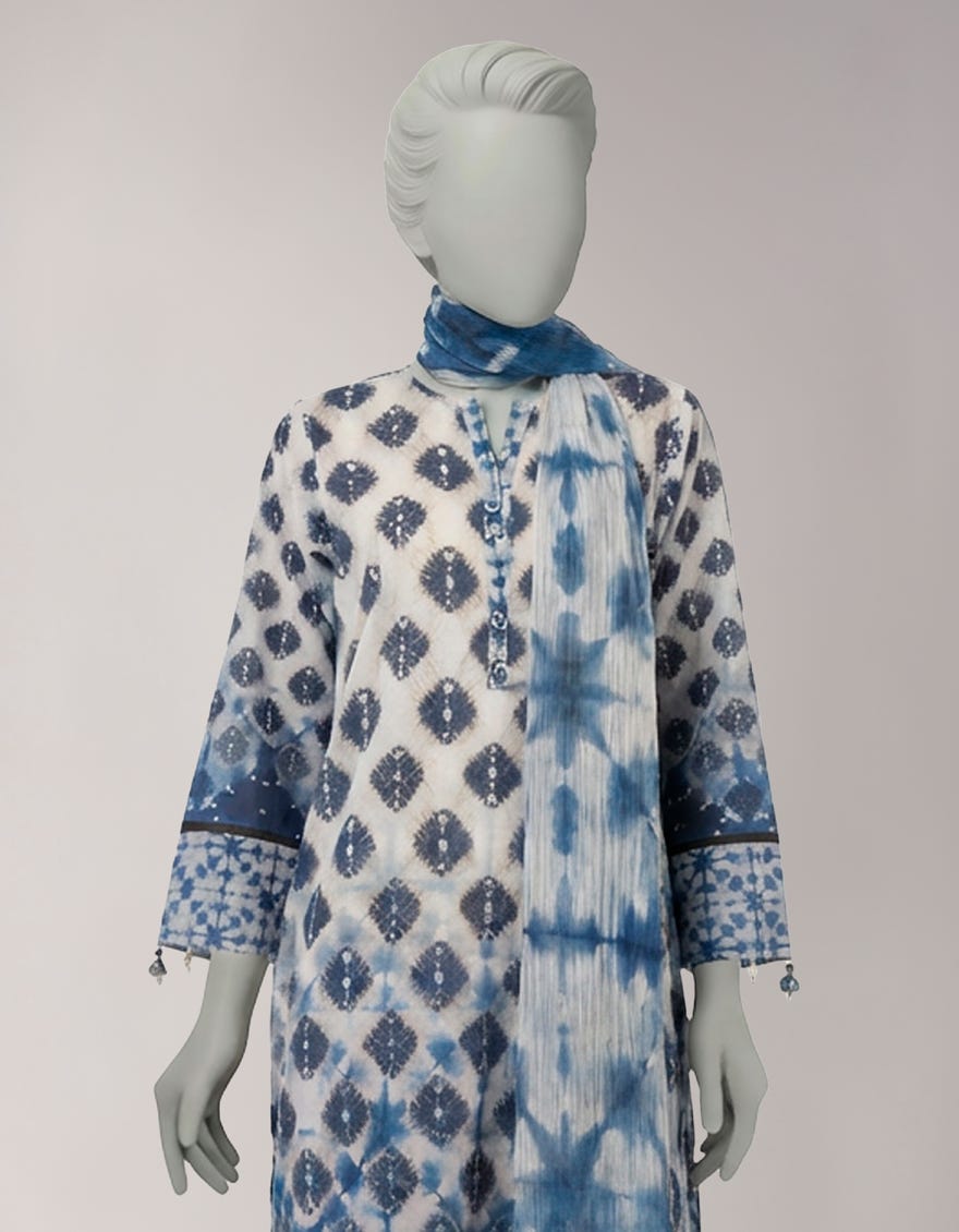 MULTICOLOR LAWN DIGITAL PRINTED UNSTITCHED 3PC