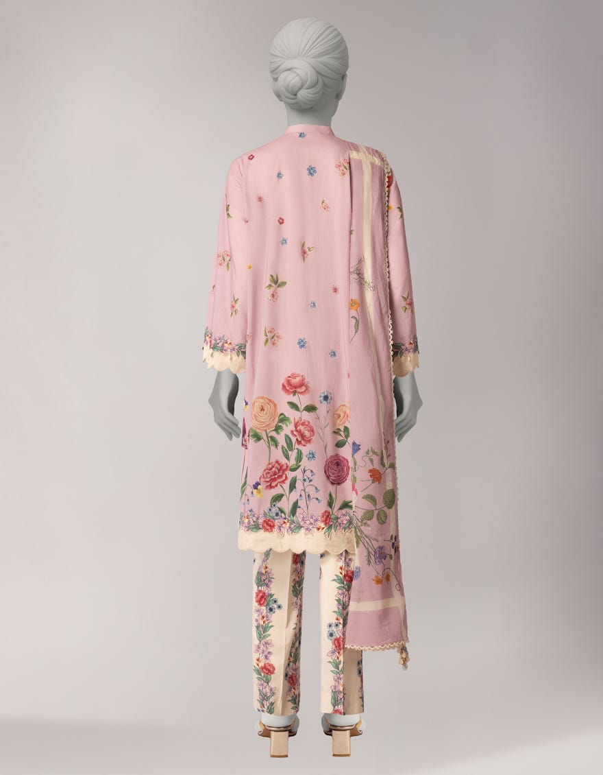 MULTICOLOR COTTON VISCOSE PRINTED UNSTITCHED 3PC