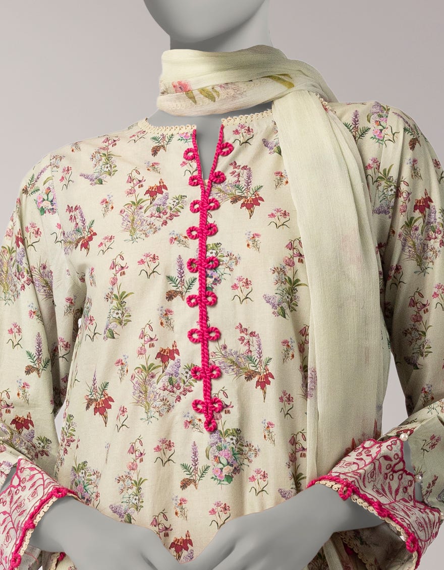 GREEN LAWN EMBROIDERED UNSTITCHED 3PC