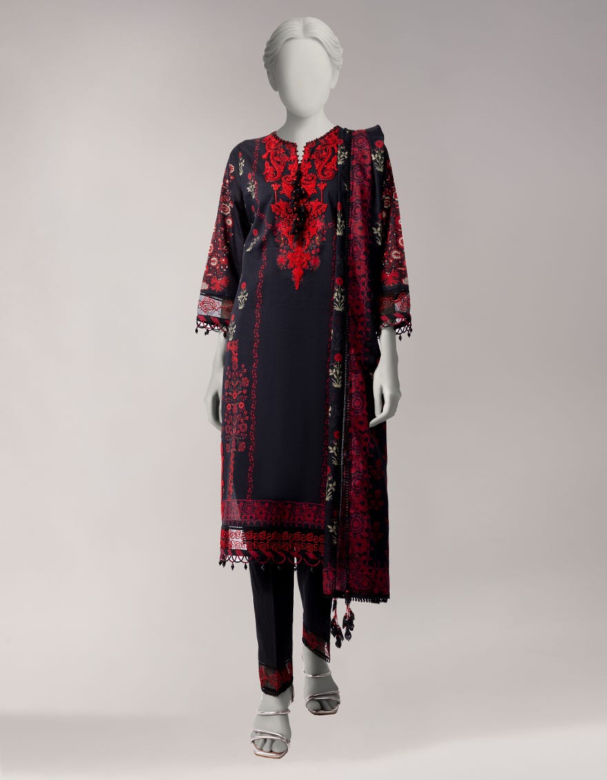 MULTICOLOR LAWN DIGITAL PRINTED UNSTITCHED 3PC