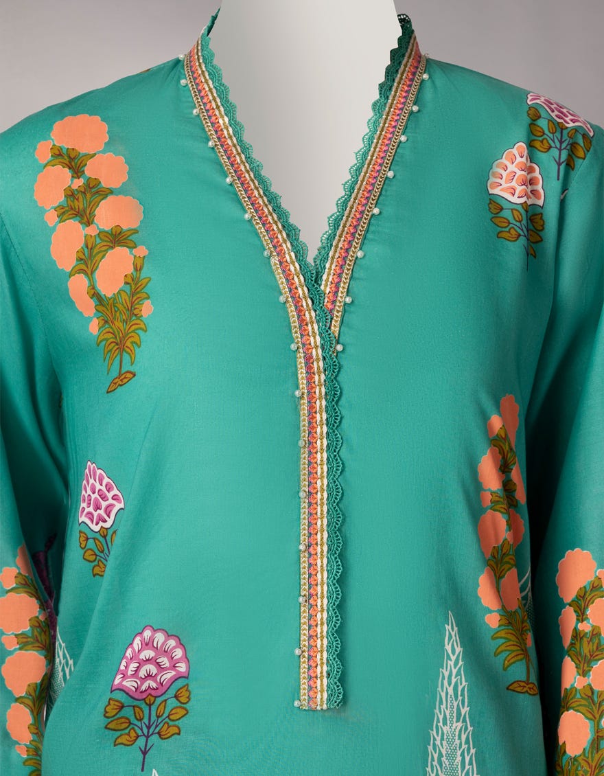 GREEN LAWN EMBROIDERED UNSTITCHED 3PC