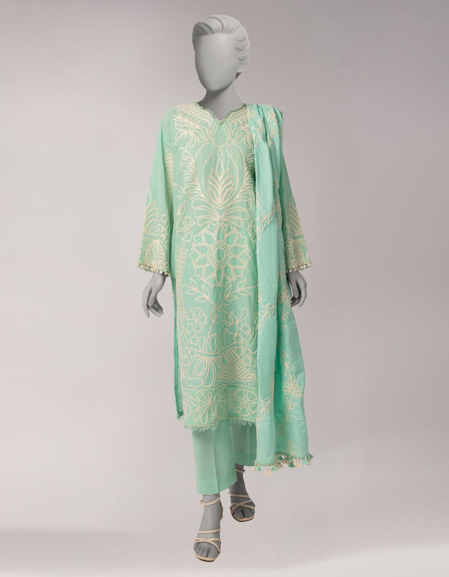 GREEN LAWN EMBROIDERED UNSTITCHED 3PC