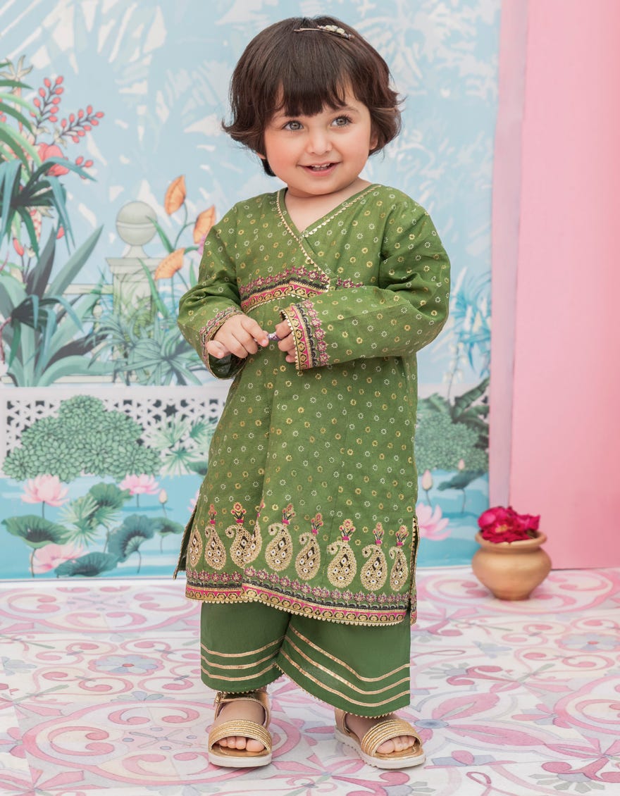 Green Lawn Stitched 2 Piece | Jgkl-S-Jk2-24-5625