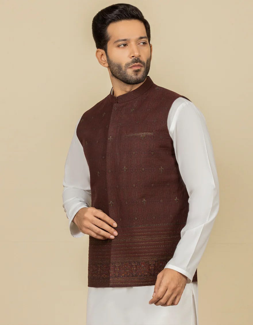 dark-maroon-cotton-waistcoat-jjvc-27445