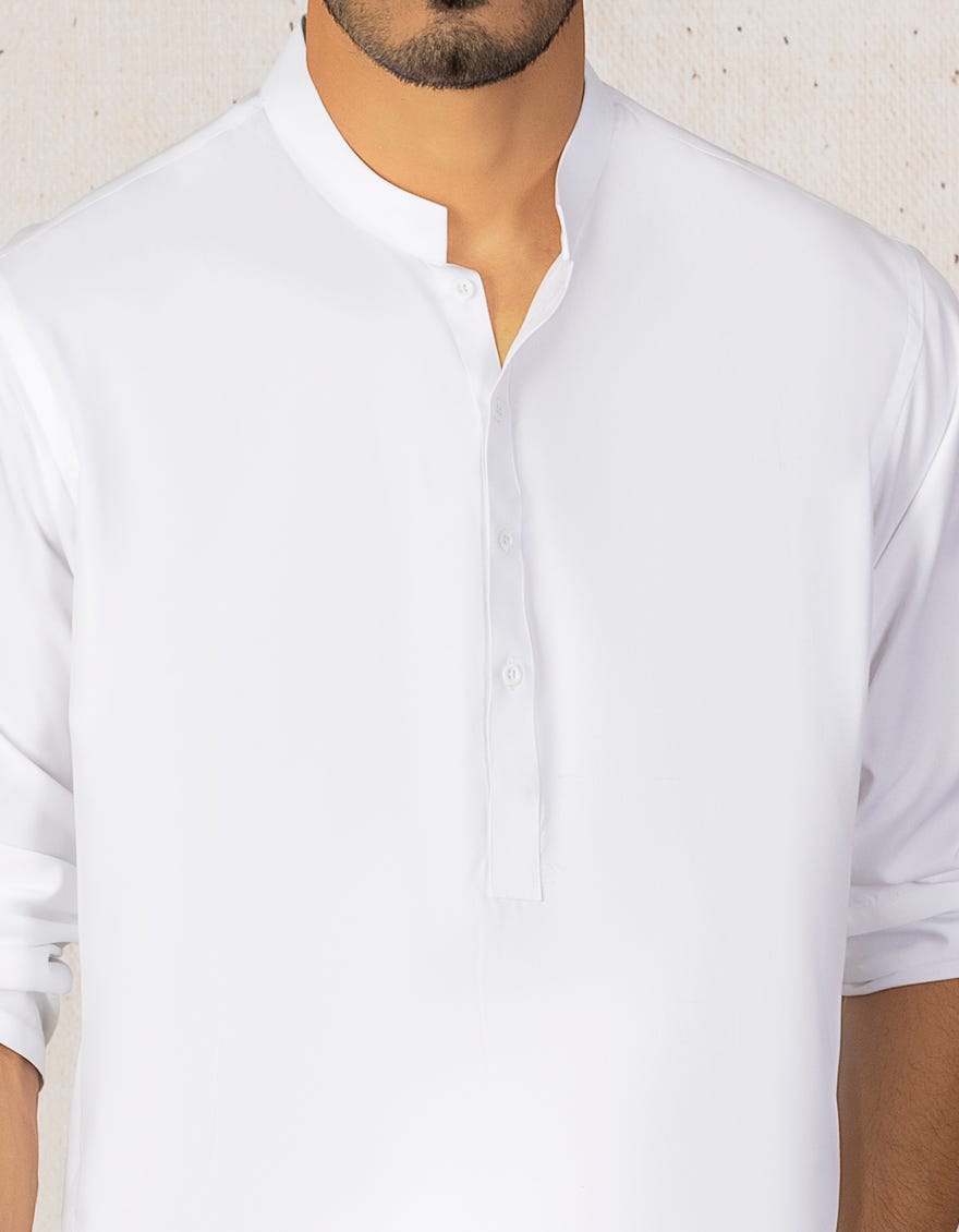 OFF WHITE BLENDED KAMEEZ SHALWAR | JJKS-A-30728-R9