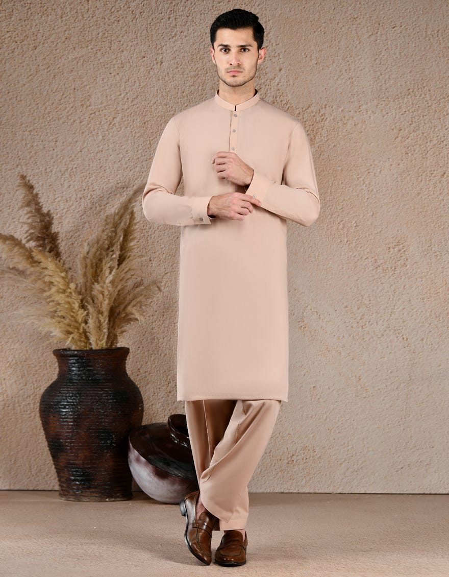 FAWN COTTON UNSTITCHED KAMEEZ SHALWAR FABRIC