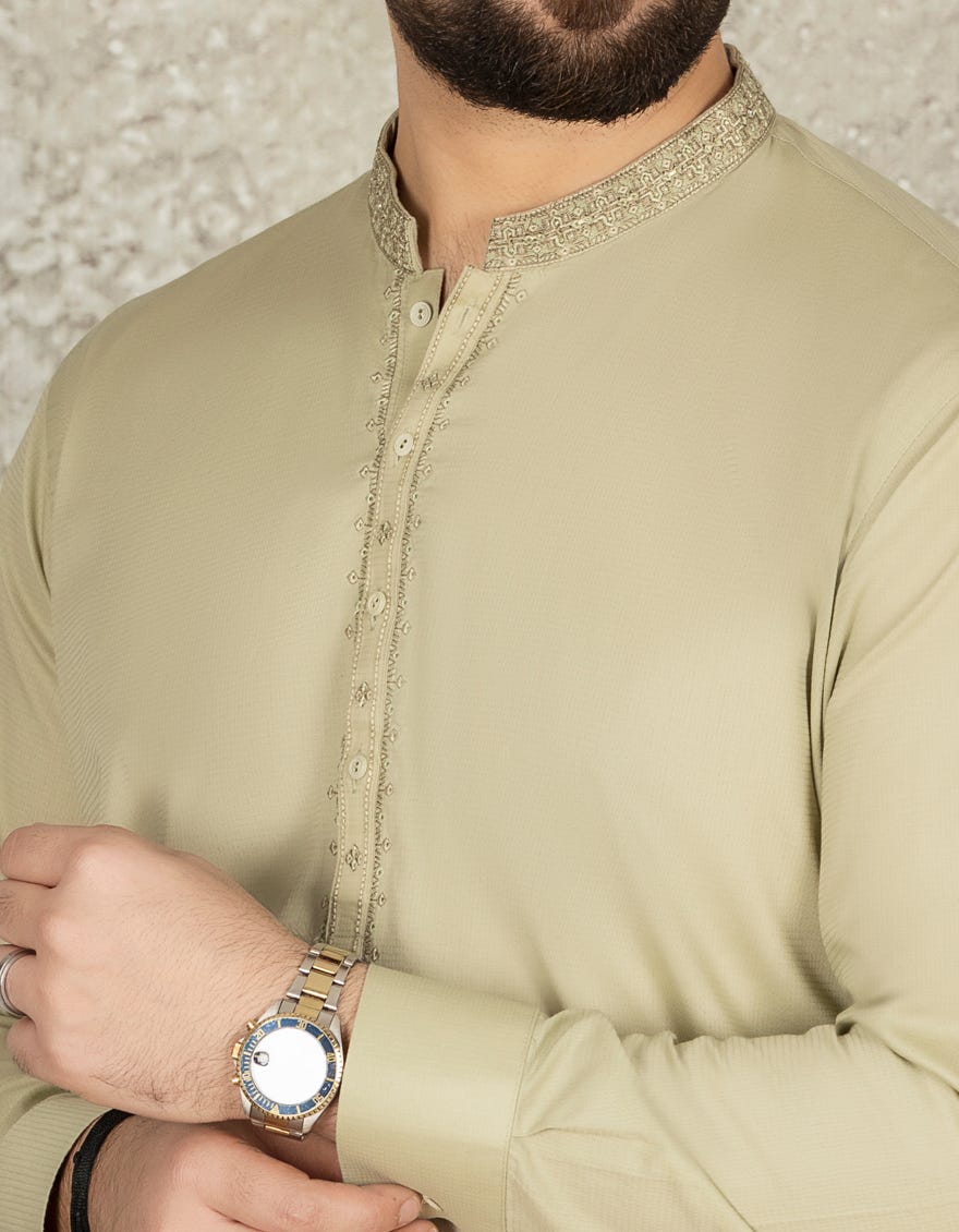APPLE GREEN COTTON CASUAL KAMEEZ SHALWAR | JJKS-S-32549