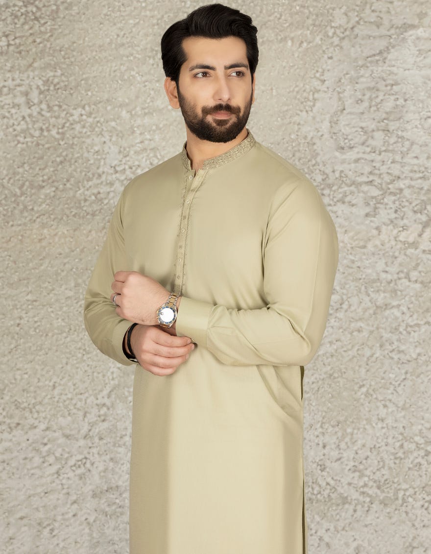 APPLE GREEN COTTON CASUAL KAMEEZ SHALWAR | JJKS-S-32549