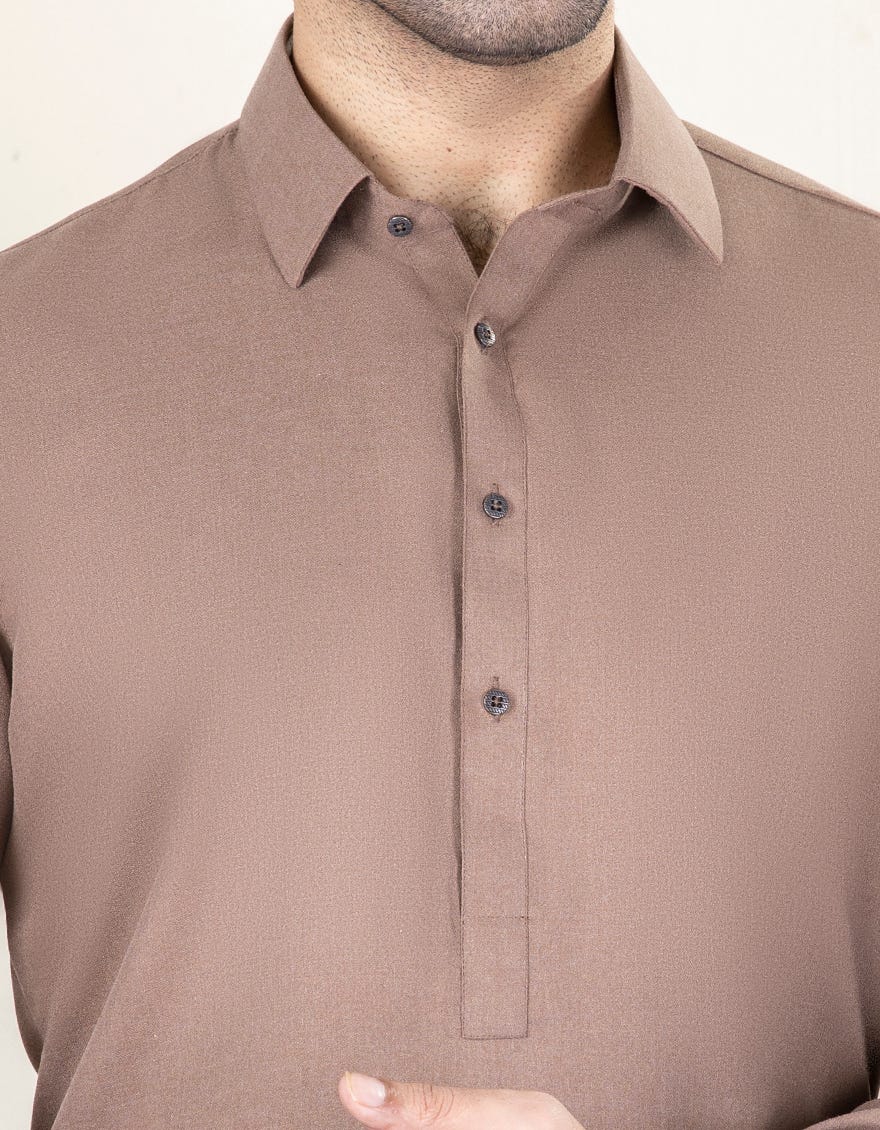 SAND BLENDED KAMEEZ SHALWAR | JJKS-W-32684