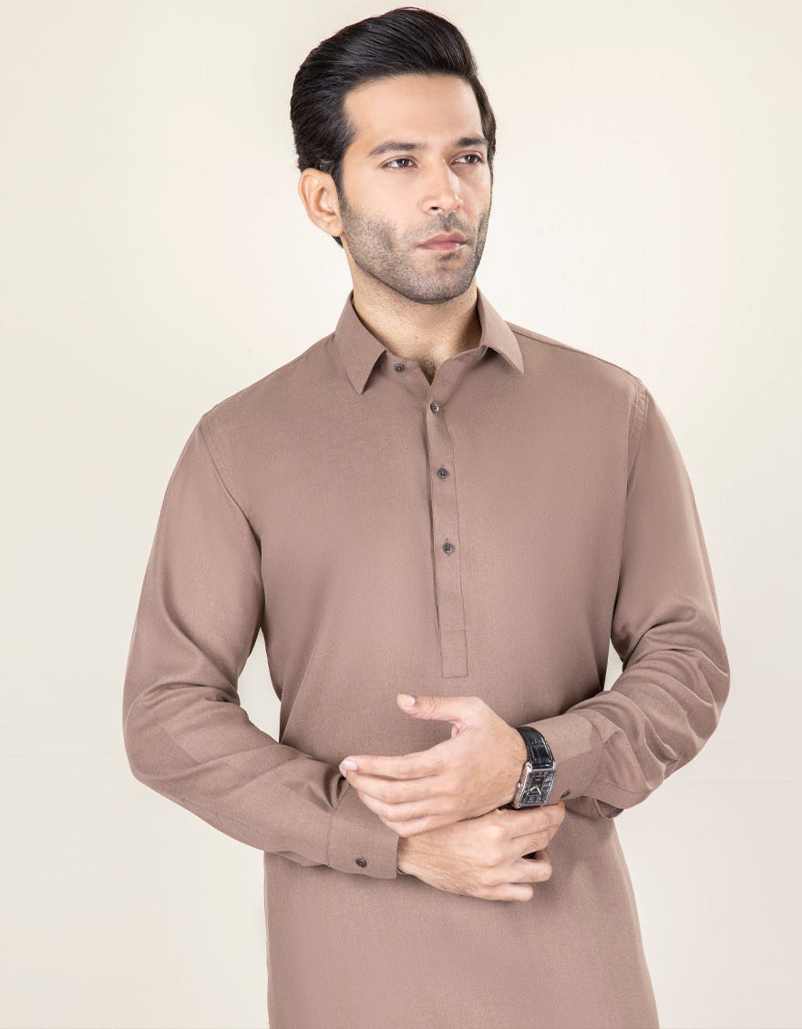 SAND BLENDED KAMEEZ SHALWAR | JJKS-W-32684