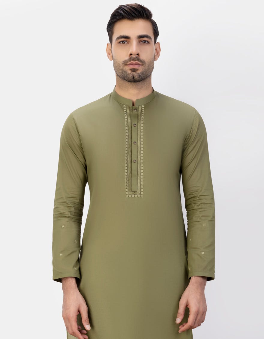 green-cotton-kurta-jjk-s-32799
