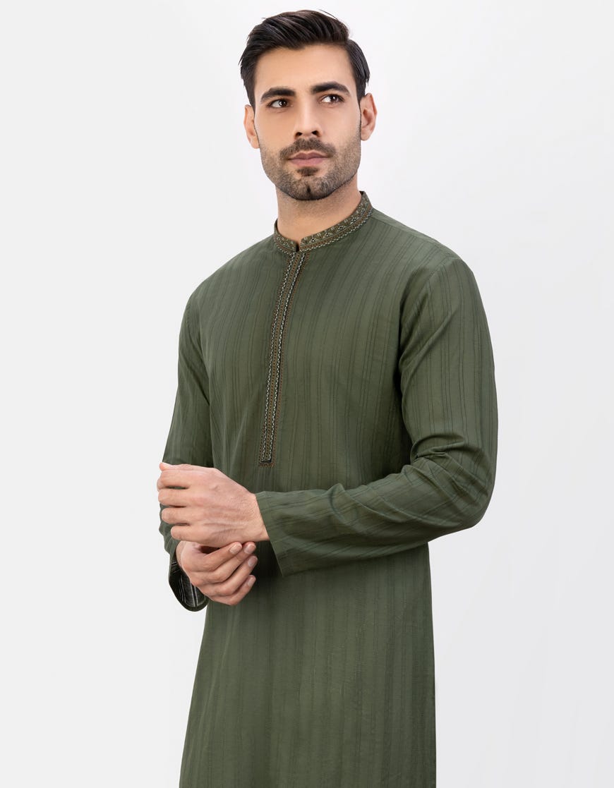 green-cotton-kurta-jjk-s-32809
