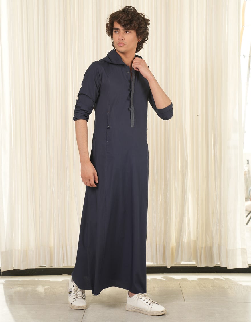 NAVY BLUE CASUAL JUBBA