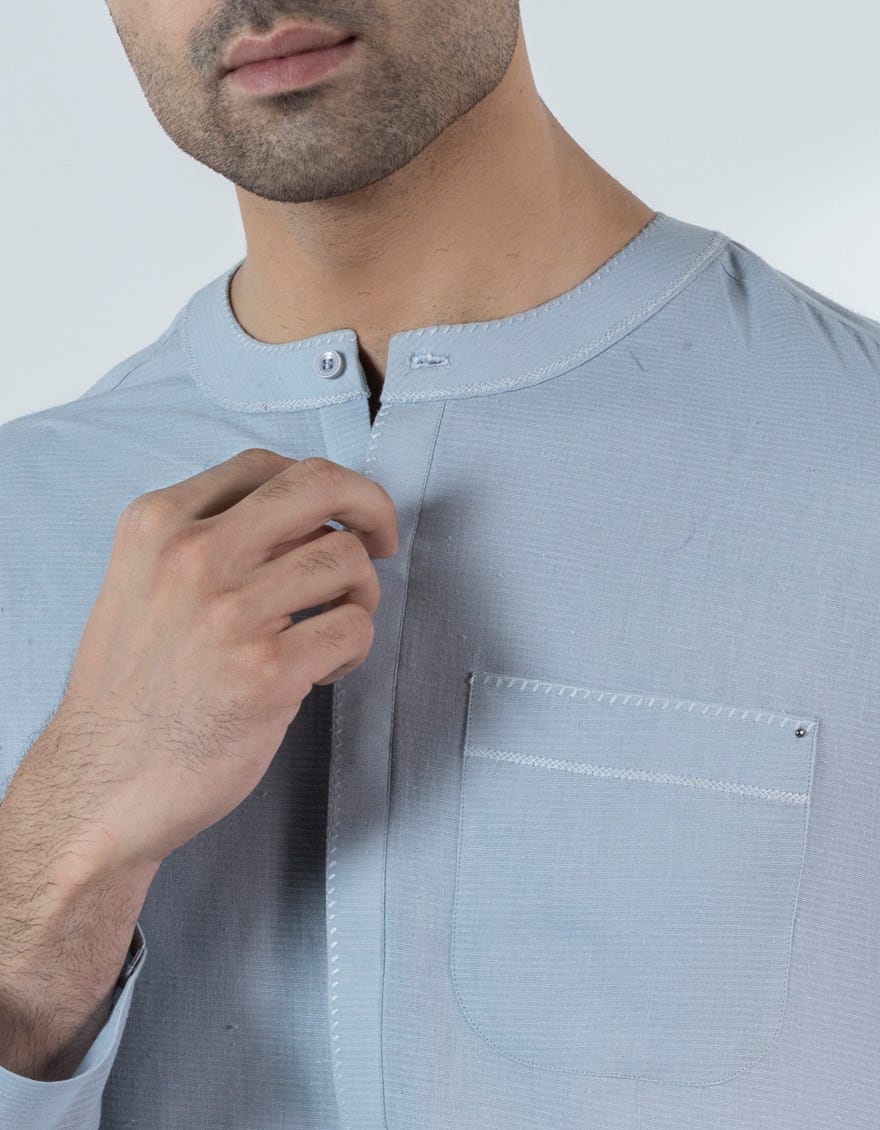 sky-blue-cotton-casual-short-kurta-jjthlks33445