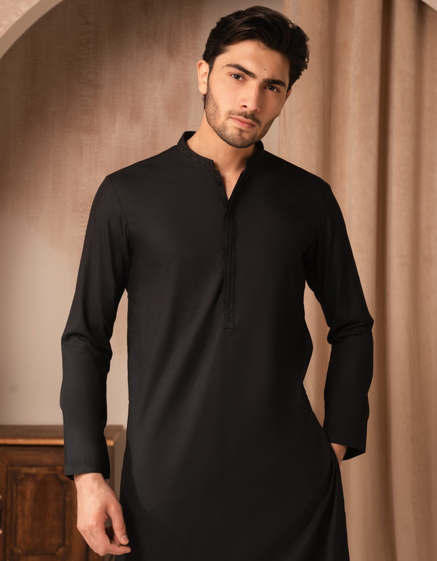 black-blended-semi-formal-kurta-jjka33519