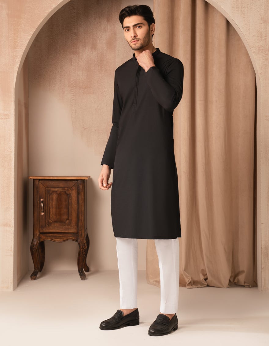 black-blended-semi-formal-kurta-jjka33519