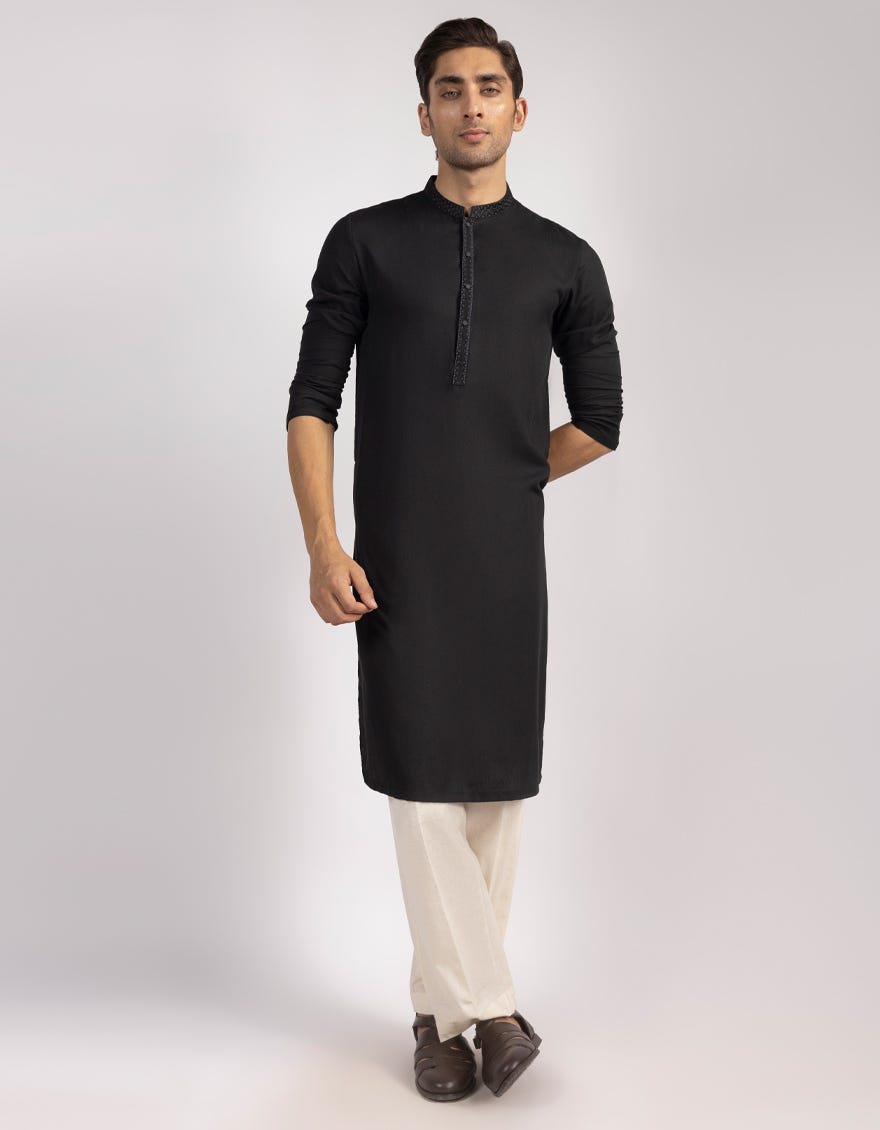 black-blended-semi-formal-kurta-jjka33551