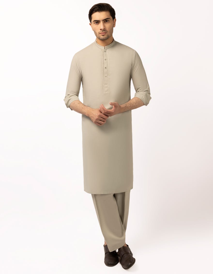 PISTACHIO SEMI-FORMAL KAMEEZ SHALWAR