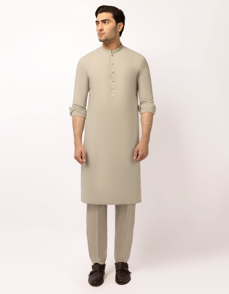PISTACHIO SEMI-FORMAL KURTA TROUSERS