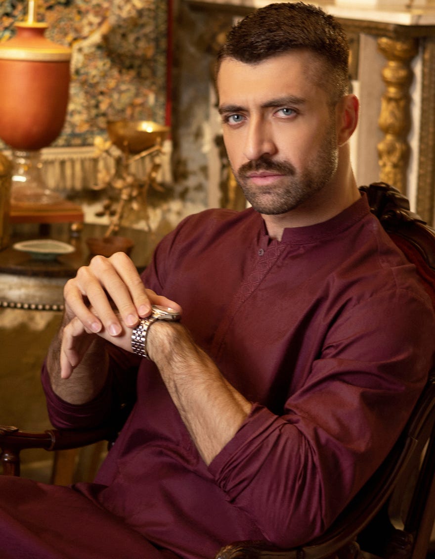 PLUM COTTON KURTA | JJK-S-34161