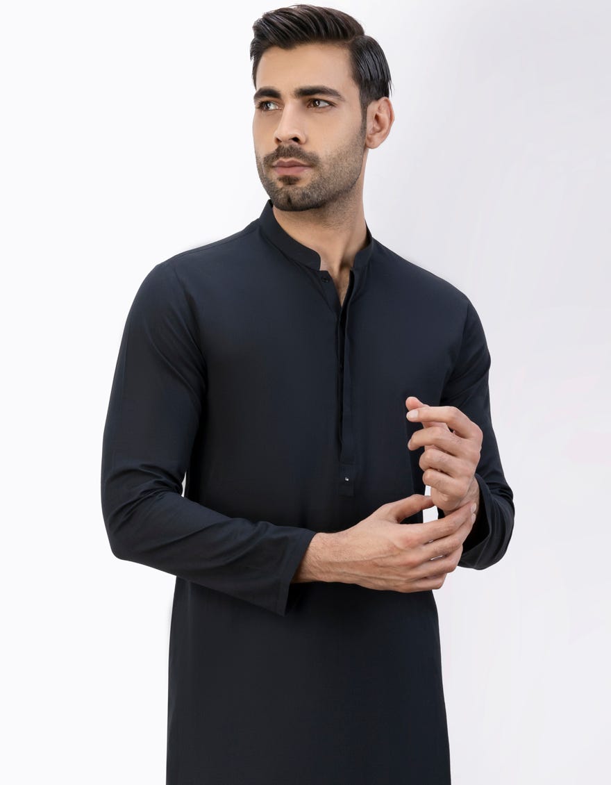 black-cotton-kurta-jjk-a-34395